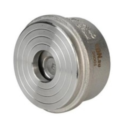 Клапан обратный DN.ru VCS3232-Fb Ду65 Ру40 межфланцевый, пружинный, корпус - нержавеющая сталь AISI 316, диск - нержавеющая сталь AISI 316