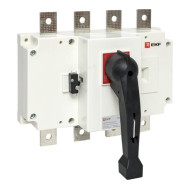 Рубильник-переключатель EKF PowerSwitch 4-полюсный 250А c рукояткой управления для прямой установки