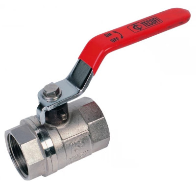 Шаровой латунный кран Tecofi ВР-ВР полнопроходной с рукояткой PN30 1 1/2"