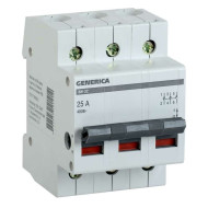 Выключатель нагрузки (мини-рубильник) GENERICA 3п ВН-32 25А