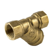 Фильтр Y-обр лат 4001 Ду15 Ру20 м/м 100C сл проб Aquasfera 4001-01