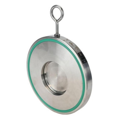 Клапан обратный DN.ru VCL1-3232V-Fb Ду400 Ру16 межфланцевый, одностворчатый, корпус - нержавеющая сталь, диск - нержавеющая сталь, уплотнение - Viton