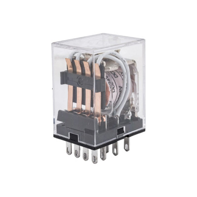 Промежуточное реле DEKraft 4ПК 5А 24В AC с LED инд. ПР-102-4-5A-24В-AC