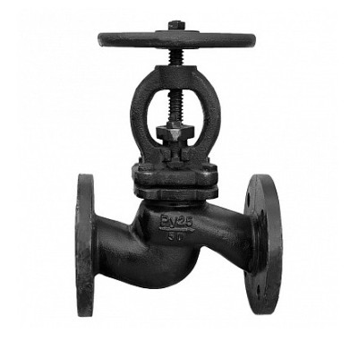 Клапан запорный Сантехкомплект чугун 15кч16нж Ду32 Ру25 фл TYCX