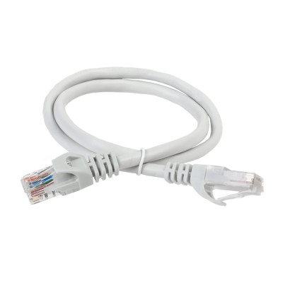 Коммутационный шнур (патч-корд), ITK кат.5Е UTP, LSZH, 15м, серый