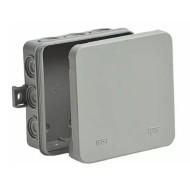 Коробка распределительная Ruvinil ОП 100х100х35мм 12 вводов IP54 серый