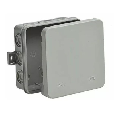 Коробка распределительная Ruvinil ОП 100х100х35мм 12 вводов IP54 серый