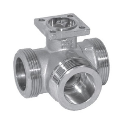 Запорный шаровой кран BELIMO R525, трехходовой, с внешней резьбой