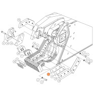 Проставка (пластина регулировочная) SH310-54 на гидроножницы Delta SH310R (аналог)