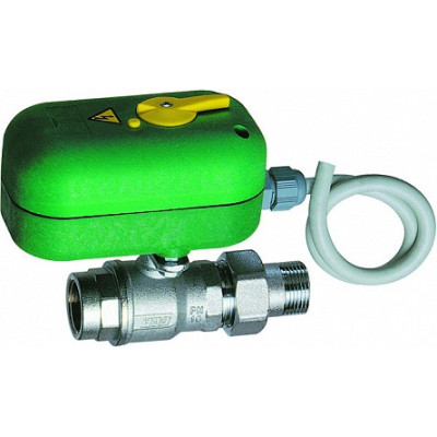 Шаровой кран FAR 2-х ход. зон. с серв. и ручн. деблок. 220 В 1" НР-ВР