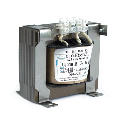 Трансформатор ФКУ ИК-1 ОСО-0.25-09 220/36В УХЛ3