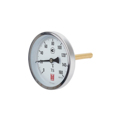 Термометр BD ТБ биметаллический 100Т/46 (0-120С), G1/2, 1,5 рос