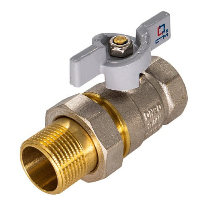 Вентиль шаровой СТМ 3/4 с удлинителем гш бабочка