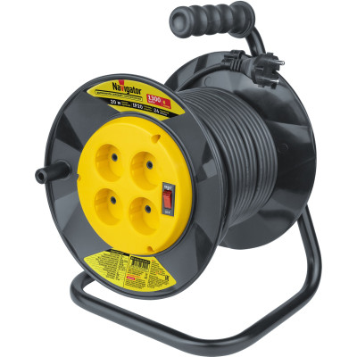 Удлинитель на катушке NAVIGATOR NPE-R-04-20-X-2x0.75 4х20м