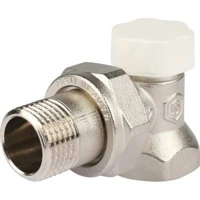 Вентиль запорный угловой 1/2" STOUT