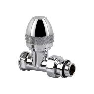 Вентиль SR Rubinetterie прямой серия "Ovus" 1/2", цвет хром