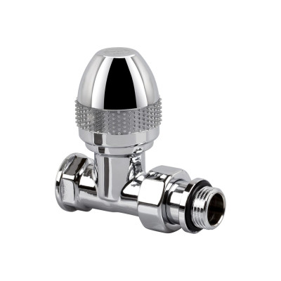 Вентиль SR Rubinetterie прямой серия "Ovus" 1/2", цвет хром