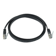 Коммутационный шнур ITK плоский категория 6 UTP 2м черный