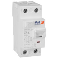 Выключатель дифференциального тока (УЗО) КЭАЗ OptiDin DM63-2240-AC-4,5-УХЛ4 без защиты от сверхтоков 2П 40А 30мА AС 4,5кА