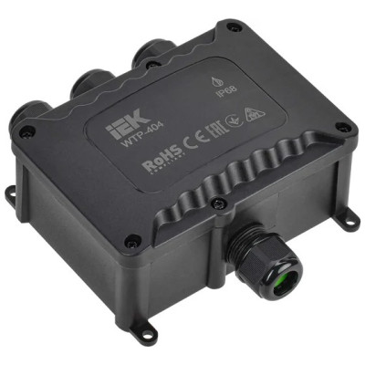 Коробка распределительная IEK PST герметичная WTP-404 4 ввода IP68