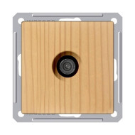 W59 Розетка телевизионная TV скрытая в рамку сосна