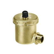 Автоматический воздухоотводчик SR Rubinetterie боковое подключение 1/2" покрытие - жёлтый