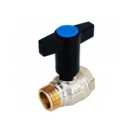 Кран шаровой 1" НВ высокая ручка из пластмассы, с разъемным соединением