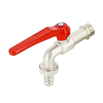 Кран садовый шаровой Uni-Fitt Н 1/2' со штуцером ручка