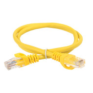 Коммутационный шнур (патч-корд), ITK кат.5Е UTP, 2м, желтый