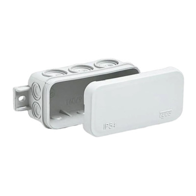 Коробка распределительная Ruvinil ОП 43х80х35мм 10 вводов IP54 белый