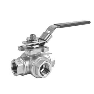Кран шаровой 1/4" 3WAYL316-PPM008