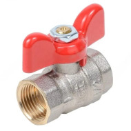 Кран шар Dist лат Эксперт нк Ду25 Ру40 м/м полн баб Н113Б