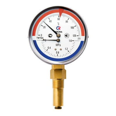 Термоманометр Росма ТМТБ-41Р.1 (0-120С) (0-0,6MPa) G1/2 2,5