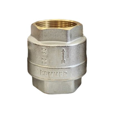 Клапан обратный пружинный муфтовый с пластиковым седлом ROMMER RVC-0002 DN40