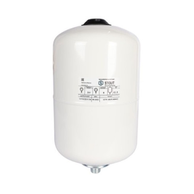 STOUT Stw-0015-000012 расширительный бак, для гвс 12 л. вертикальный (цвет белый) RG00923CILSC8N