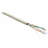 Hyperline FUTP4-C6-S23-IN-LSLTX-GY-305 (305 м) Кабель витая пара F/UTP, категория 6, 4 пары (23 AWG), одножильный (solid), экран - фольга, нг(А)-LSLTx, внутренний, серый