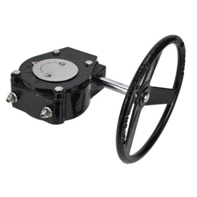 Редуктор DN.ru RDN RQN2-150Z-T24 Ру16 для четвертьоборотной запорно-регулирующей арматуры, корпус - алюминиевый сплав, квадрат штока 11х11, F05