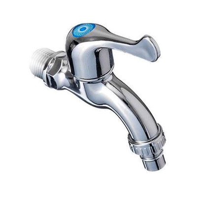 Кран водоразборный хром TIM со штуцером 1/2"