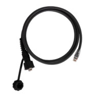 Индустриальный коммутационный шнур NIKOMAX F/UTP 4 пары, переходной, Кат.6 (Класс E), 250МГц, RJ45/8P8C(IP67)-RJ45/8P8C, T568B, многожильный, BC (чистая медь), 26AWG (7х0,160мм), с защитной крышкой, PUR, черный, 1м