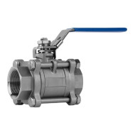 Шаровой стальной кран ADL BV17 1" PN63 резьбовой, полнопроходной, с рукояткой