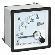 Амперметр аналоговый Dekraft 150/5А AC 72х72мм КТ 1,5 трансф. подкл.