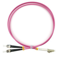 Оптический патч-корд LC-ST Cabeus FOP-50-OM4-LC-ST-1m 50/125 (ОМ4) 1 метр