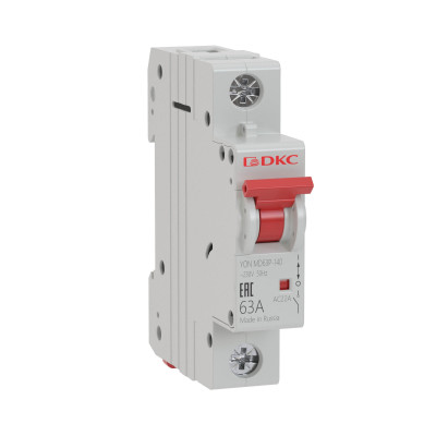 Выключатель нагрузки модульный DKC YON MD63P 1P 40А