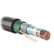 Hyperline FUTP25-C3-S24-ARM-OUT-PE-BK Кабель витая пара, экранированная F/UTP, категория 3, 25 пар (24 AWG), одножильный (solid), экран - фольга, бронированный, внешний, PE, черный