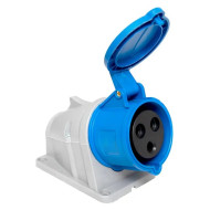 Розетка стационарная наружная EKF 123 2Р+РЕ 32А 220В IP44 PROxima ps-123-32-220-PRO