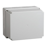 Коробка распаячная КМ41274 для открытой проводки 240х195х165 мм IP55 (RAL7035, кабельные вводы 5 шт) IEK UKO10-240-195-165-K41-55