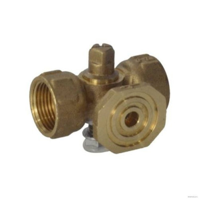 Кран для манометра 3-ходовой Пензапромарматура DN15 PN16 ВР G1/2" без рукоятки