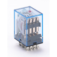 Реле промежуточное DEKraft ПР-102-4-03-220АС 3А 4 контакта LED-индикация 23230DEK