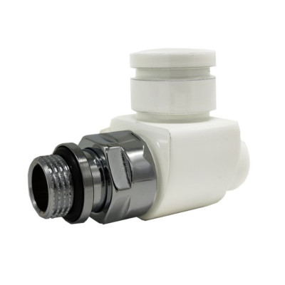 Вентиль SR Rubinetterie прямой термостатический серия Prestige & Minimal 1/2", цвет белый