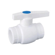 Кран PP-R белый шаровой Ду32 РосТурПласт
